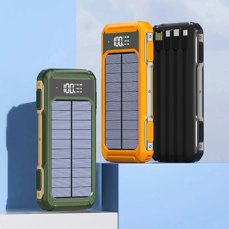80000mAh Large Capacity  Solar Power Bank solar power  BushLine