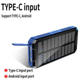 80000mAh Solar Power Bank Wireless 4 USB LED Outdoor Powerbank wifi & wireless  