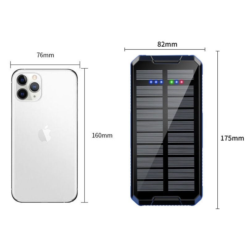 80000mAh Solar Power Bank Wireless 4 USB LED Outdoor Powerbank wifi & wireless  