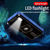 80000mAh Solar Power Bank Wireless 4 USB LED Outdoor Powerbank wifi & wireless  