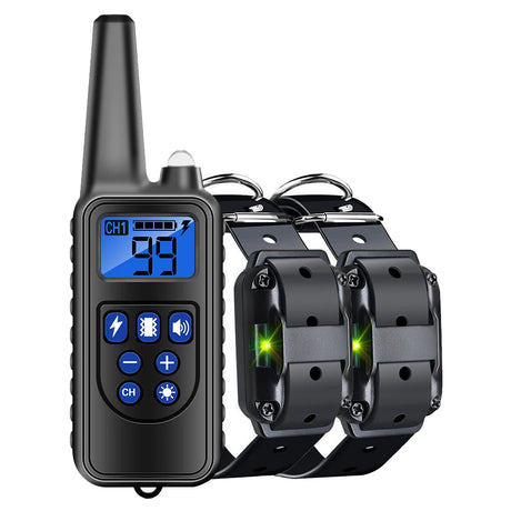 800M Dog Training E-Collar Anti Barking Dog Stuff BushLine 2 Collars
