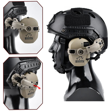 ARC Walker's Razor Headset Helmet Mount Bracket Adapter Helmet & Pack Accessories  