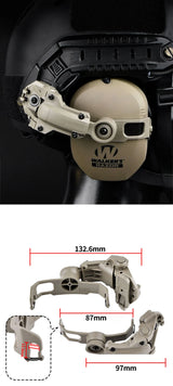 ARC Walker's Razor Headset Helmet Mount Bracket Adapter Helmet & Pack Accessories  
