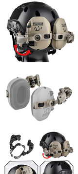 ARC Walker's Razor Headset Helmet Mount Bracket Adapter Helmet & Pack Accessories  