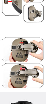 ARC Walker's Razor Headset Helmet Mount Bracket Adapter Helmet & Pack Accessories  