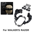 Black bracket pair with backing plates, T-studs and washers, Walker's Razor fitting