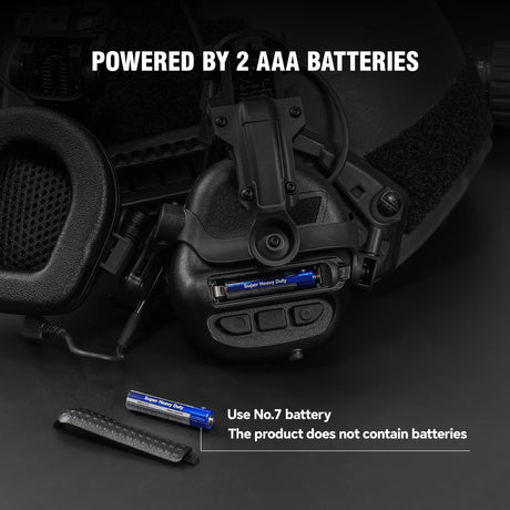 Active Noise Reduction Tactical 2 way Radio Headset Helmet & Pack Accessories  