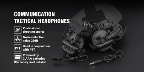 Active Noise Reduction Tactical 2 way Radio Headset Helmet & Pack Accessories  