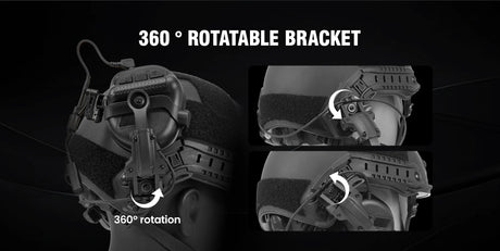 Active Noise Reduction Tactical 2 way Radio Headset Helmet & Pack Accessories  