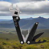Adjustable Multi functional Wrench Folding Knife Pliers Screwdriver tools  