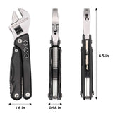 Adjustable Multi functional Wrench Folding Knife Pliers Screwdriver tools  BushLine