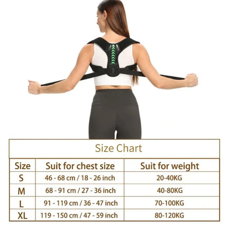 Adjustable Posture Corrector for Men & Women, Comfortable Back Support Brace Health  