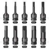 Allen Key 1/2" Impact Hex Head Bit Set Metric tools  BushLine