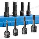 Allen Key 1/2" Impact Hex Head Bit Set Metric tools  BushLine