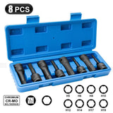 Allen Key 1/2" Impact Hex Head Bit Set Metric tools  BushLine