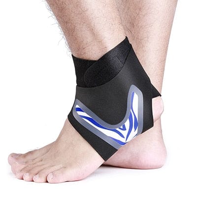 Ankle Support Elastic Breathable Health BushLine Blue Left S