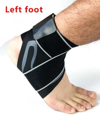 Ankle Support Elastic Breathable Health BushLine Grey Left S