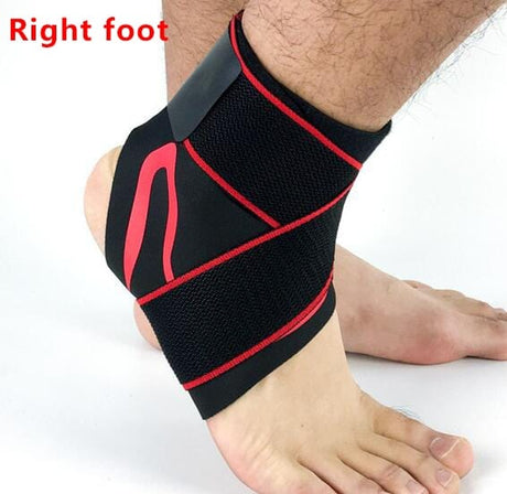 Ankle Support Elastic Breathable Health BushLine Red Right S