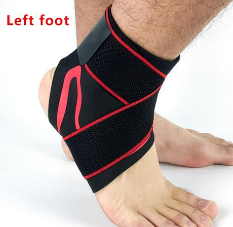 Ankle Support Elastic Breathable Health BushLine Red Left S
