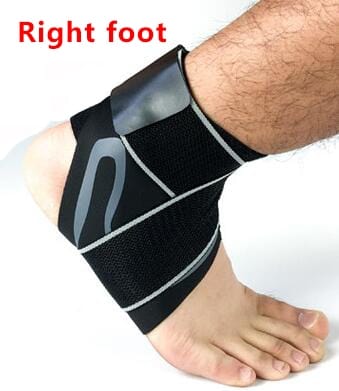 Ankle Support Elastic Breathable Health BushLine Grey Right S