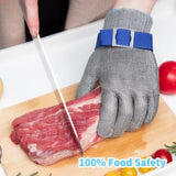 Anti-Cut Gloves Stainless Steel Wire Metal Mesh Hi-Vis & Safety  