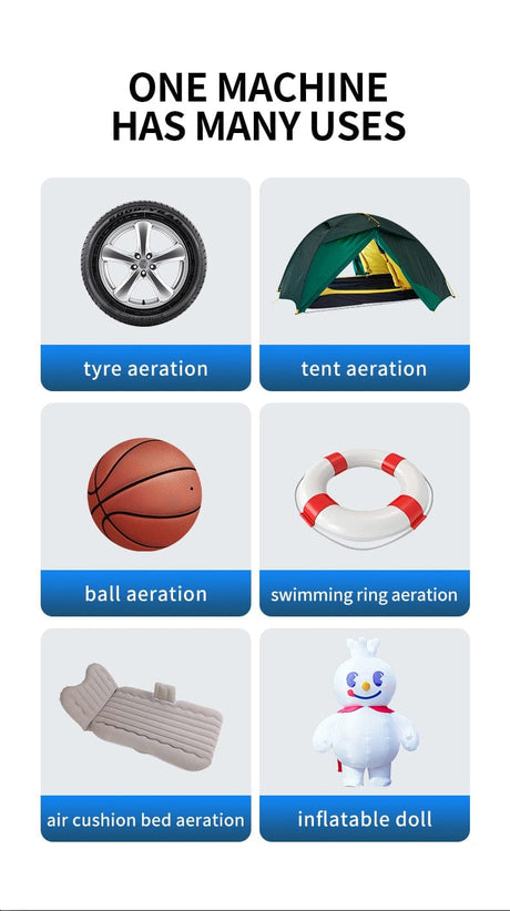 BUVAYE Car Jump Starter Air Pump Portable Air Compressor   