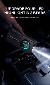 BUVAYE Car Jump Starter Air Pump Portable Air Compressor   