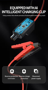 BUVAYE Car Jump Starter Air Pump Portable Air Compressor   