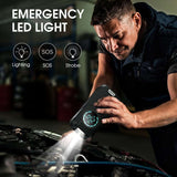 BUVAYE Car Jump Starter Air Pump Portable Air Compressor   