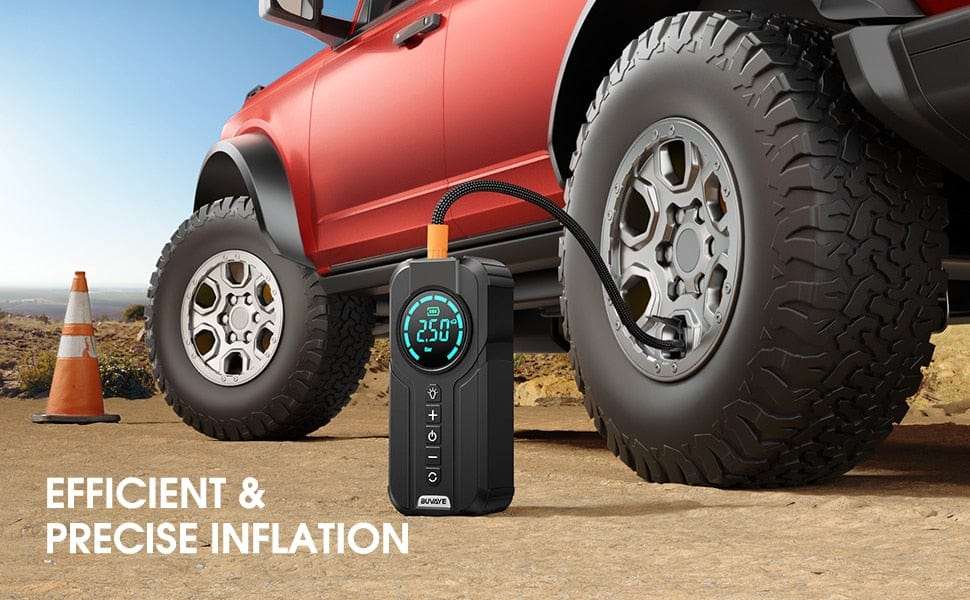 BUVAYE Car Jump Starter Air Pump Portable Air Compressor   BushLine