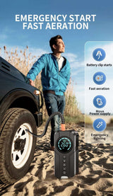 BUVAYE Car Jump Starter Air Pump Portable Air Compressor   BushLine