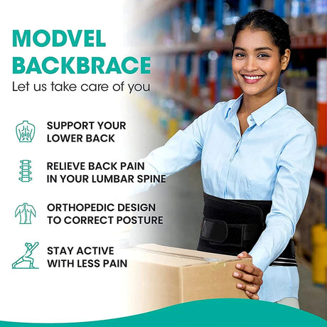Back Brace for Lower Back Pain Lumbar Support Hi-Vis & Safety  