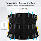 Back Brace for Lower Back Pain Lumbar Support Hi-Vis & Safety  BushLine