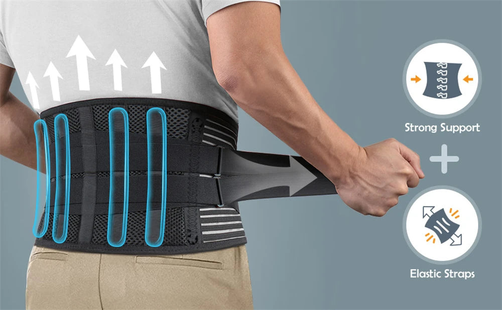 Back Brace for Lower Back Pain Lumbar Support Hi-Vis & Safety  BushLine