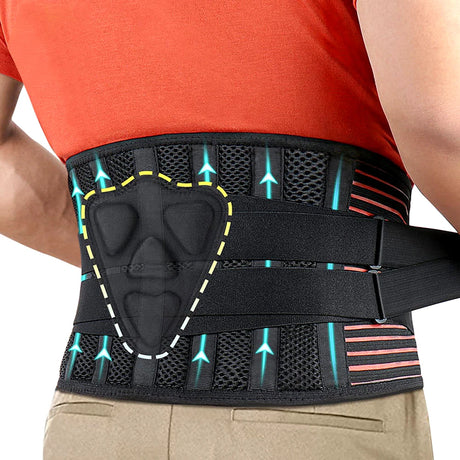 Back Brace for Lower Back Pain Lumbar Support Hi-Vis & Safety  BushLine