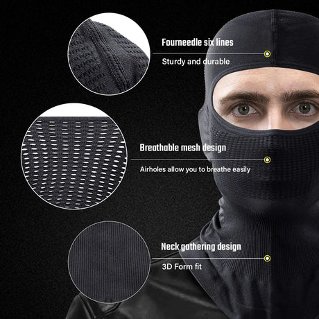 Balaclava Breathable Sport Full Face Mask Ski Cycling Helmet Windproof Quick-Dry Hood Cap   