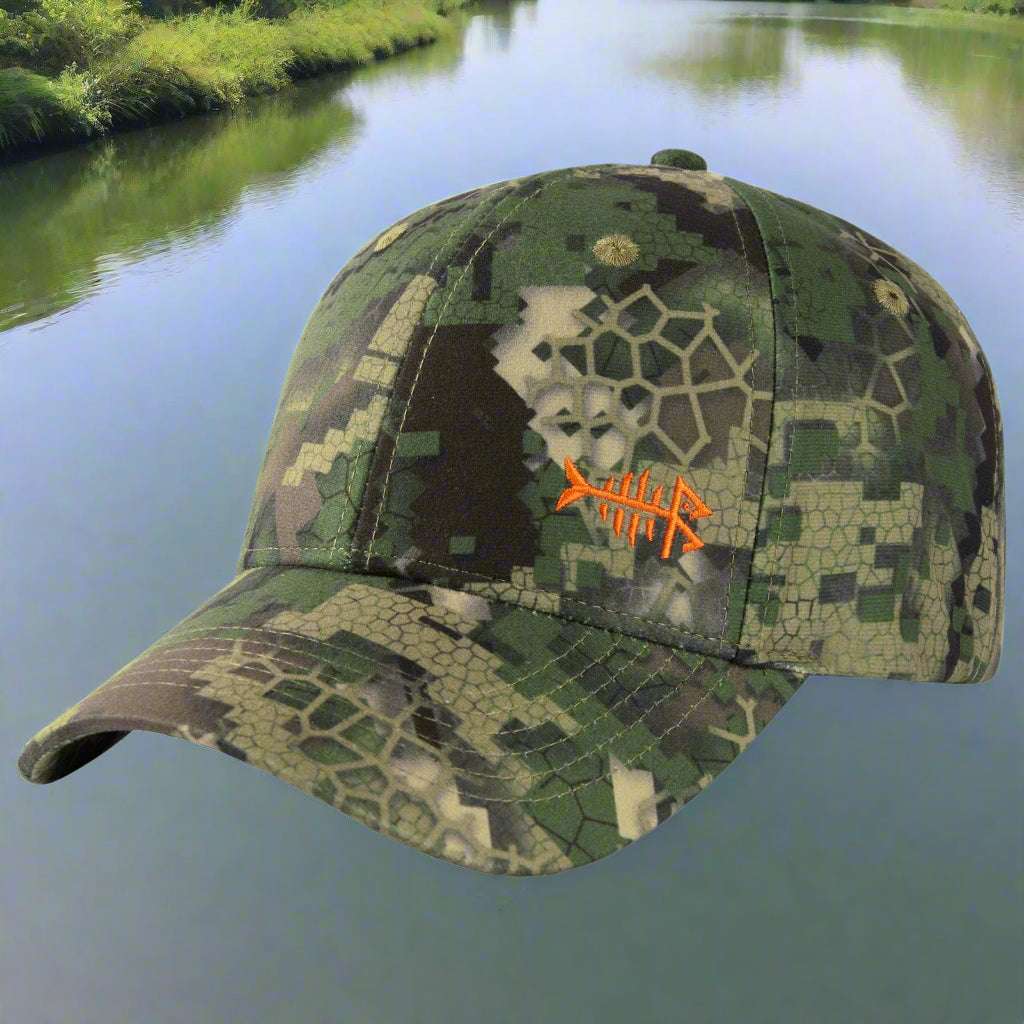 Bassdash Desolve Camo Fishing Unisex Adjustable Baseball Cap tactical hats  BushLine