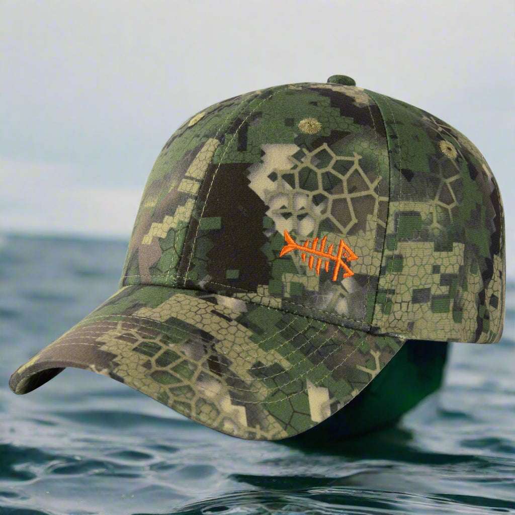 Bassdash Desolve Camo Fishing Unisex Adjustable Baseball Cap tactical hats  BushLine