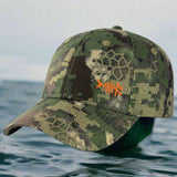 Bassdash Desolve Camo Fishing Unisex Adjustable Baseball Cap tactical hats  BushLine