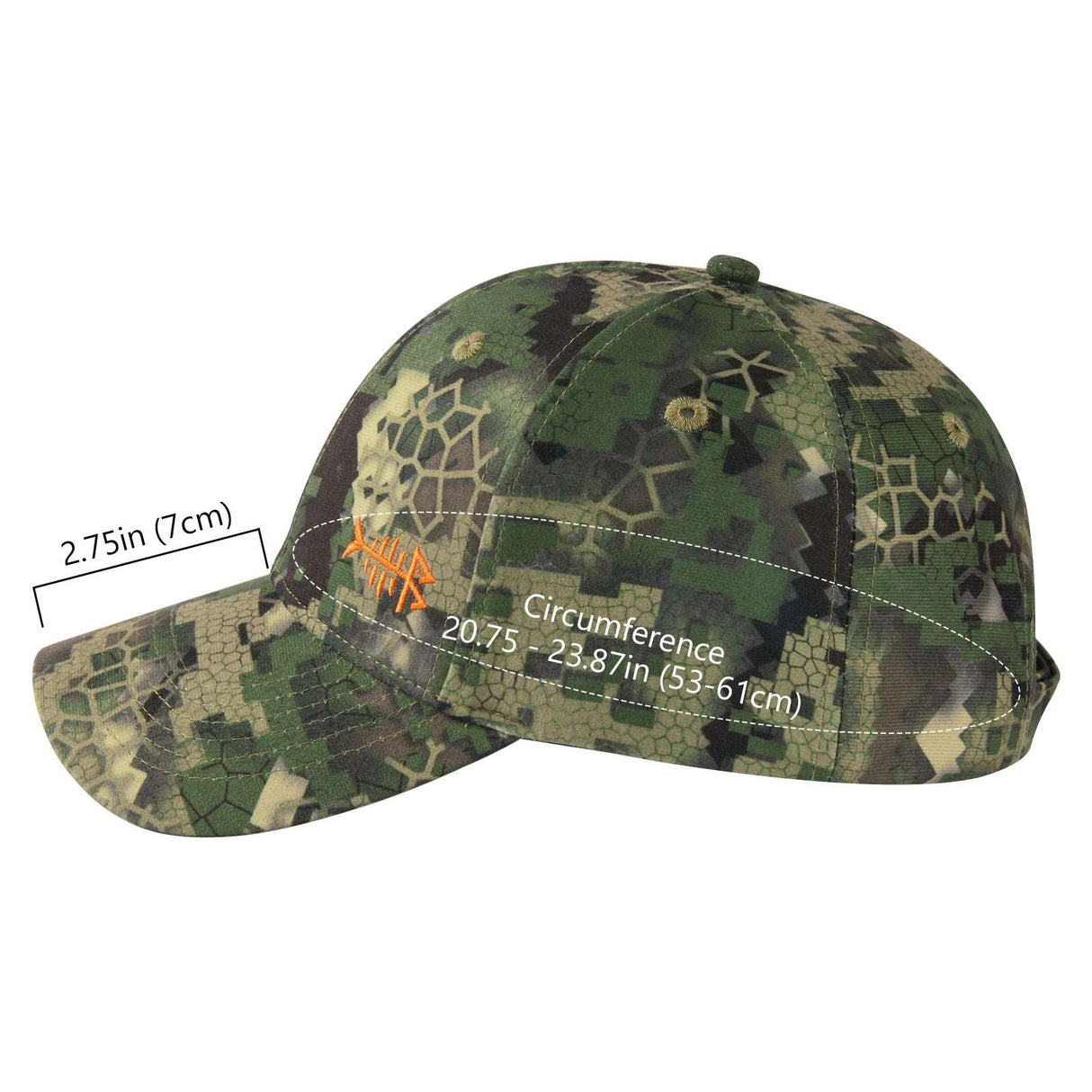 Bassdash Desolve Camo Fishing Unisex Adjustable Baseball Cap tactical hats  BushLine