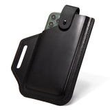 Genuine Leather Belt Phone Holster phone stuff BushLine Black S25-S20 Ultra