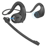 Bluetooth 5.3 Earphones Removable Mic phone stuff BushLine black