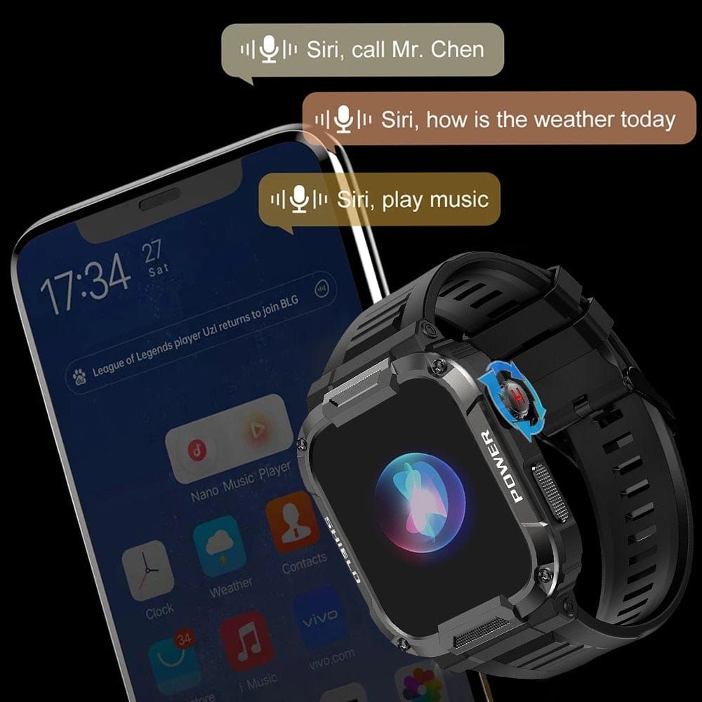 Bluetooth Call Fitness Voice Assist Watch Watchs  BushLine