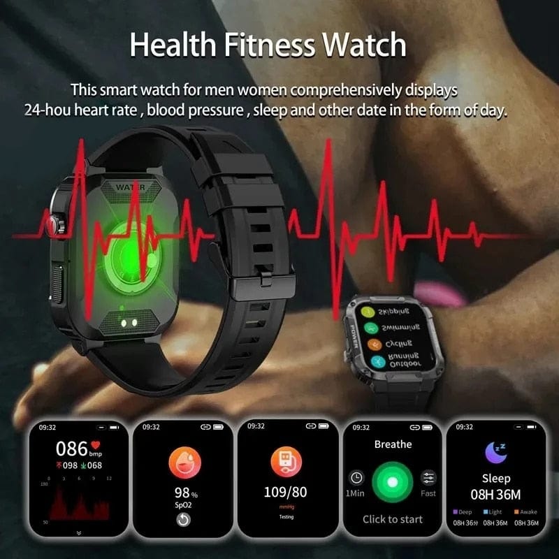 Bluetooth Call Fitness Voice Assist Watch Watchs  BushLine