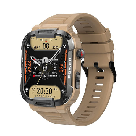 Bluetooth Call Fitness Voice Assist Watch Watchs BushLine Khaki