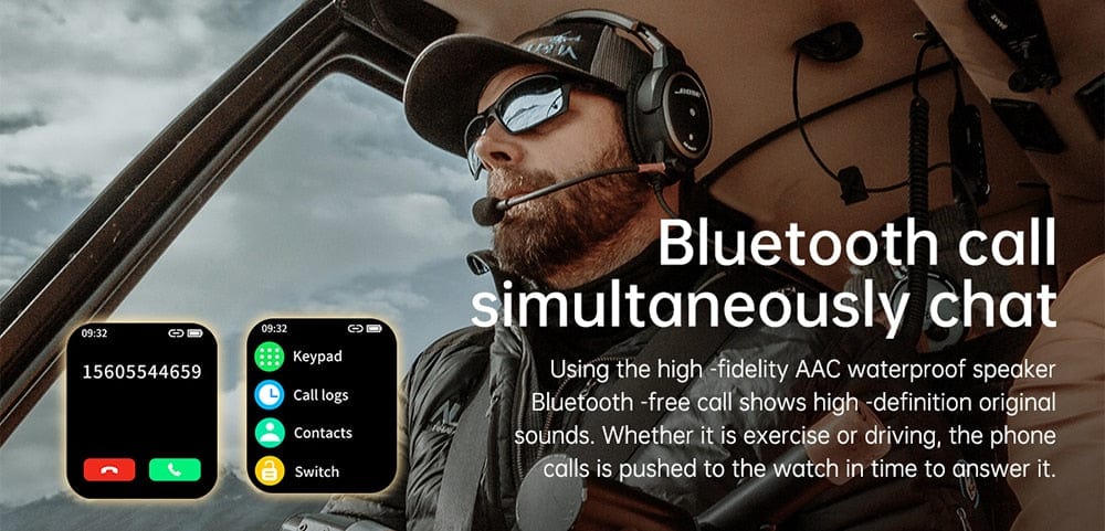 Bluetooth Call Fitness Voice Assist Watch Watchs  BushLine