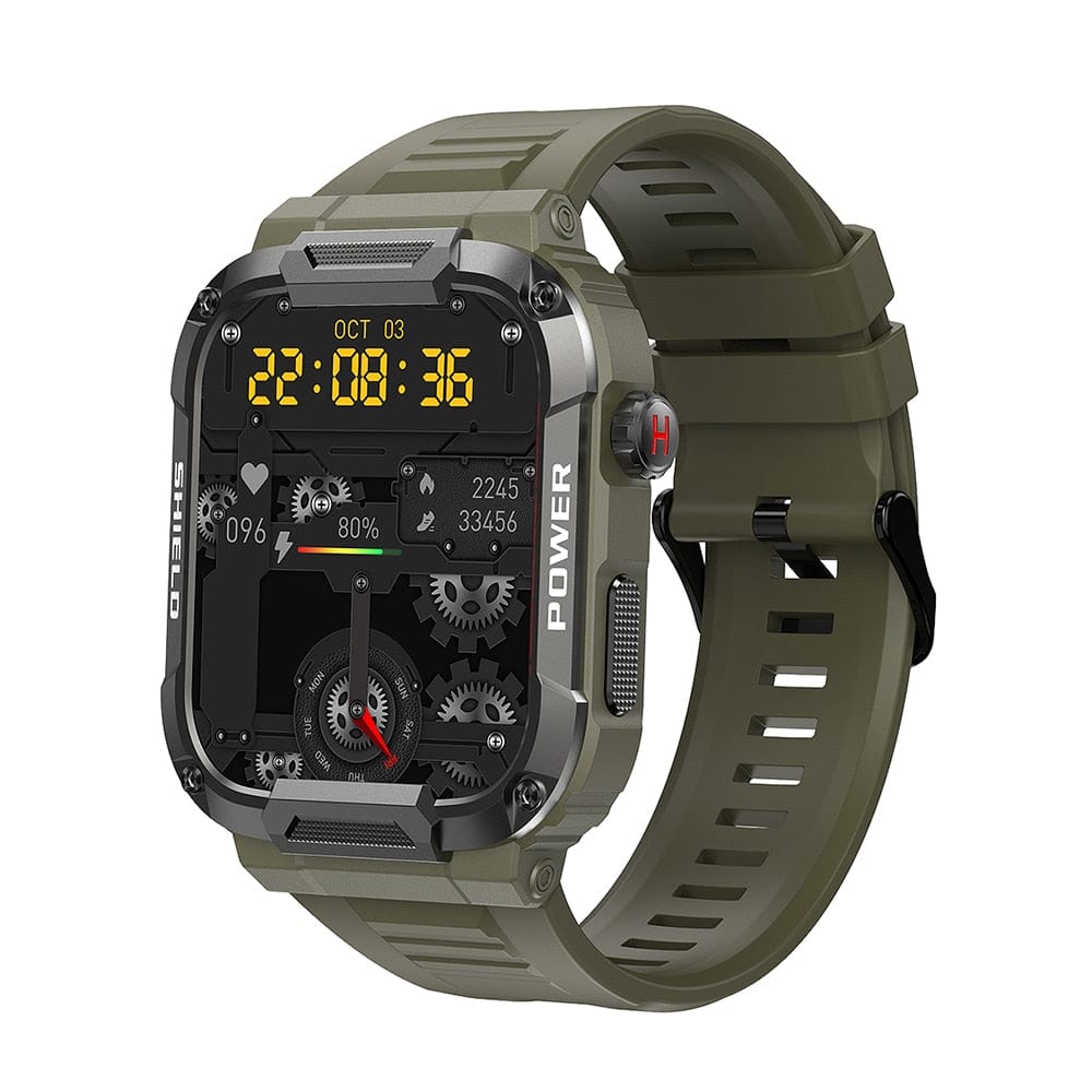 Bluetooth Call Fitness Voice Assist Watch Watchs BushLine Green