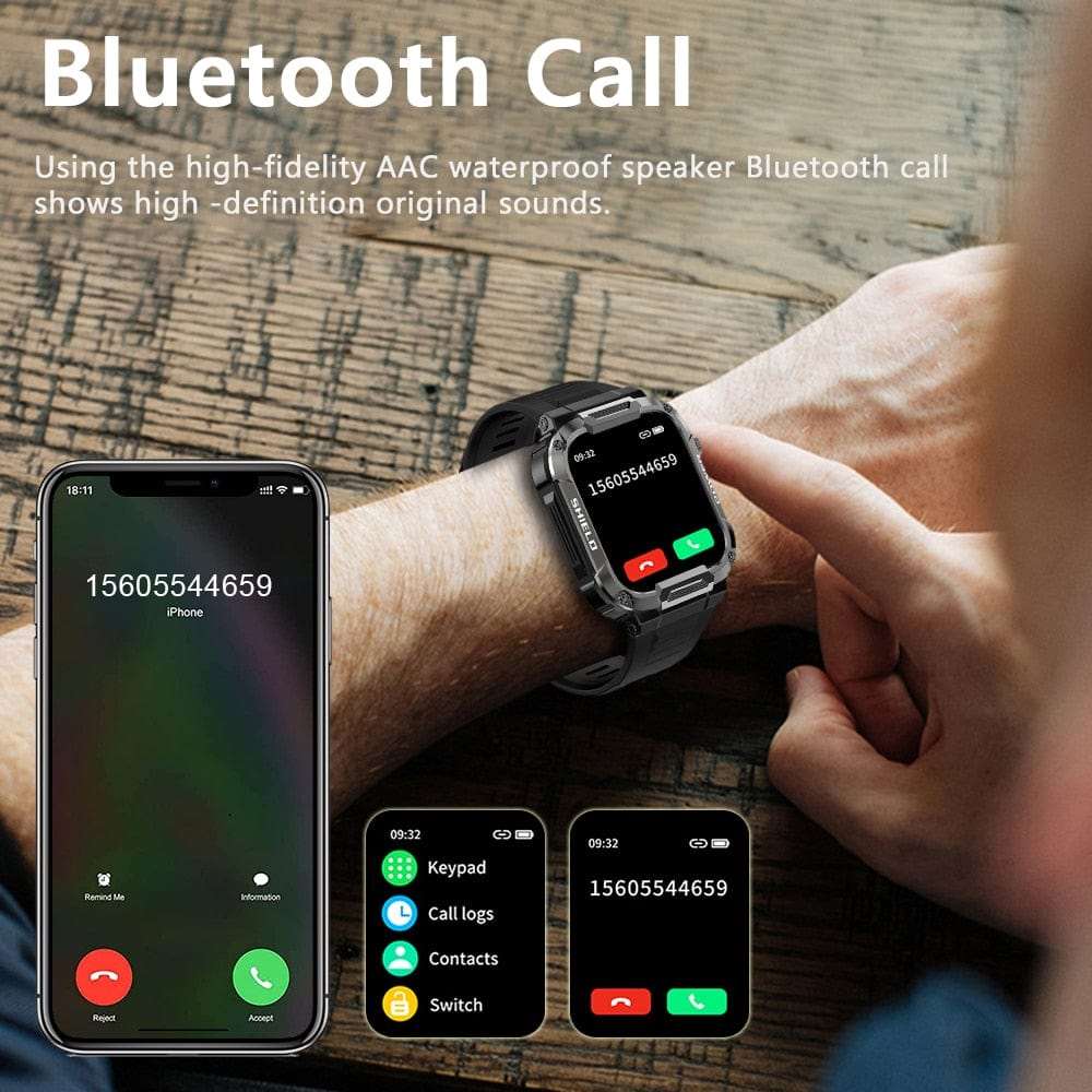 Bluetooth Call Fitness Voice Assist Watch Watchs  BushLine