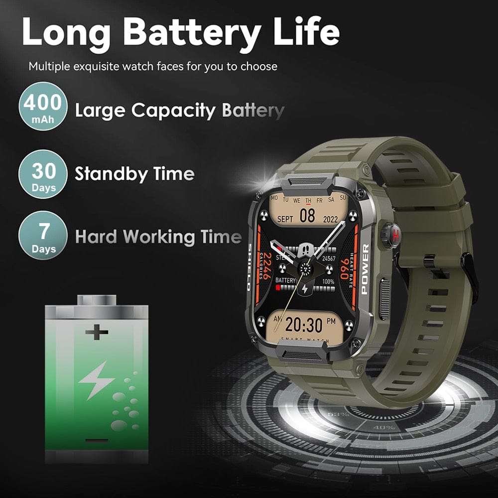 Bluetooth Call Fitness Voice Assist Watch Watchs  BushLine