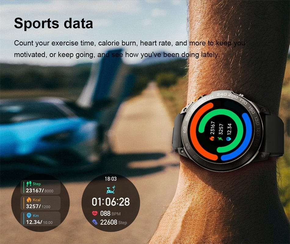 Bluetooth Smart Tracker Smartwatch 30mtr Depth Watchs  BushLine